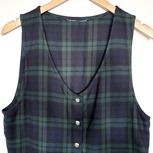 Vintage 90's plaid fall dress